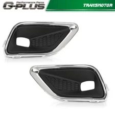 1Pair Fog Light Cover Lamp Bezel Trim Chrome Fit For Jeep Cherokee 2019-2020