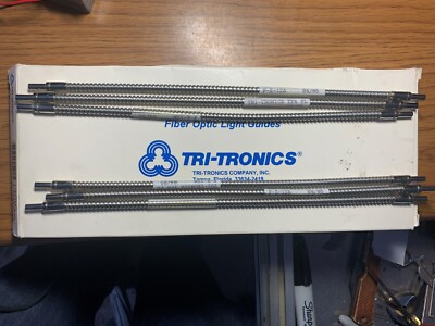 TRI-TRONICS F-E-12A ( LOT OF 2 ) 12'' INCH ARMORED FIBER OPTIC THROUGH BEAM Pairs