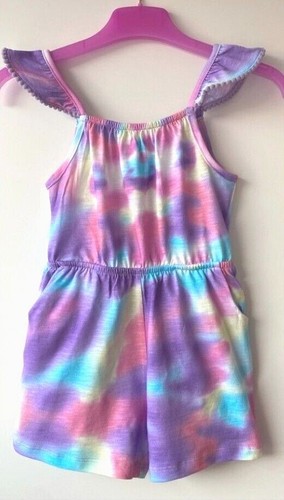 Girls Next Cotton Playsuit Pink Summer Animal Leopard Print Floral Tie Dye NEW - Picture 6 of 11