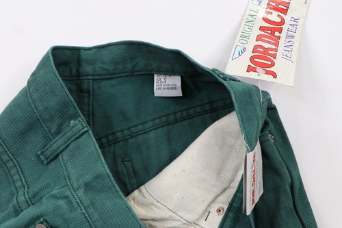 NOS Vtg 90s Streetwear Womens 12 High Waisted Baggy Denim Jean Mom Shorts Green - Picture 4 of 7