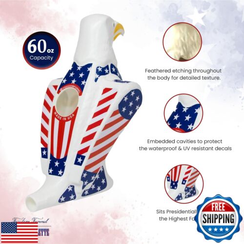 Freedom Funnel - American Patriotic Eagle Beer Funnel | Red, White and Blue U - Picture 3 of 5