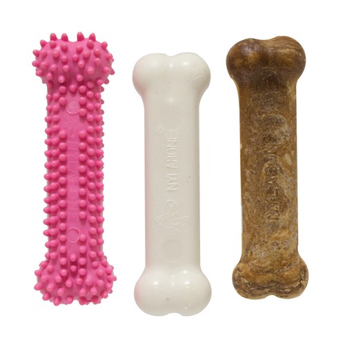 Nylabone Puppy Chew Variety Toy & Treat Triple Pack 3 count, Regular - 第 5/9 張圖片