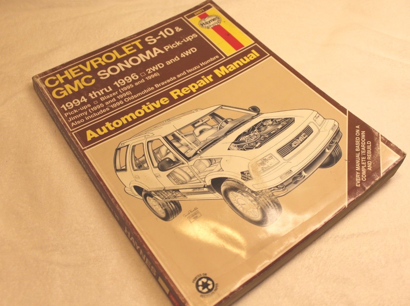 Haynes Repair Manual 24071 Chevrolet S10 GMC Sonoma Jimmy Envoy 1994 - 2004  | eBay