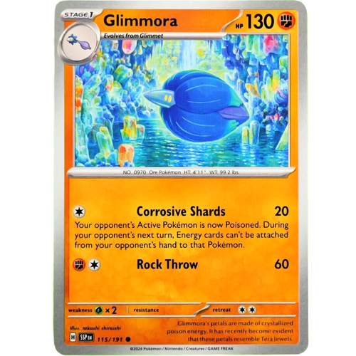 Glimmora - Common - Pokemon TCG Surging Sparks #115/191 - Picture 2 of 3