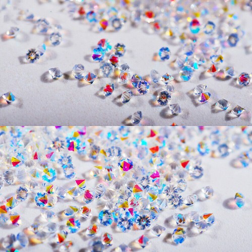 5000PCS AB Nail Rhinestone Crystal 1.2mm 3D Micro Glass DIY Glitter Nails Art - Picture 4 of 12