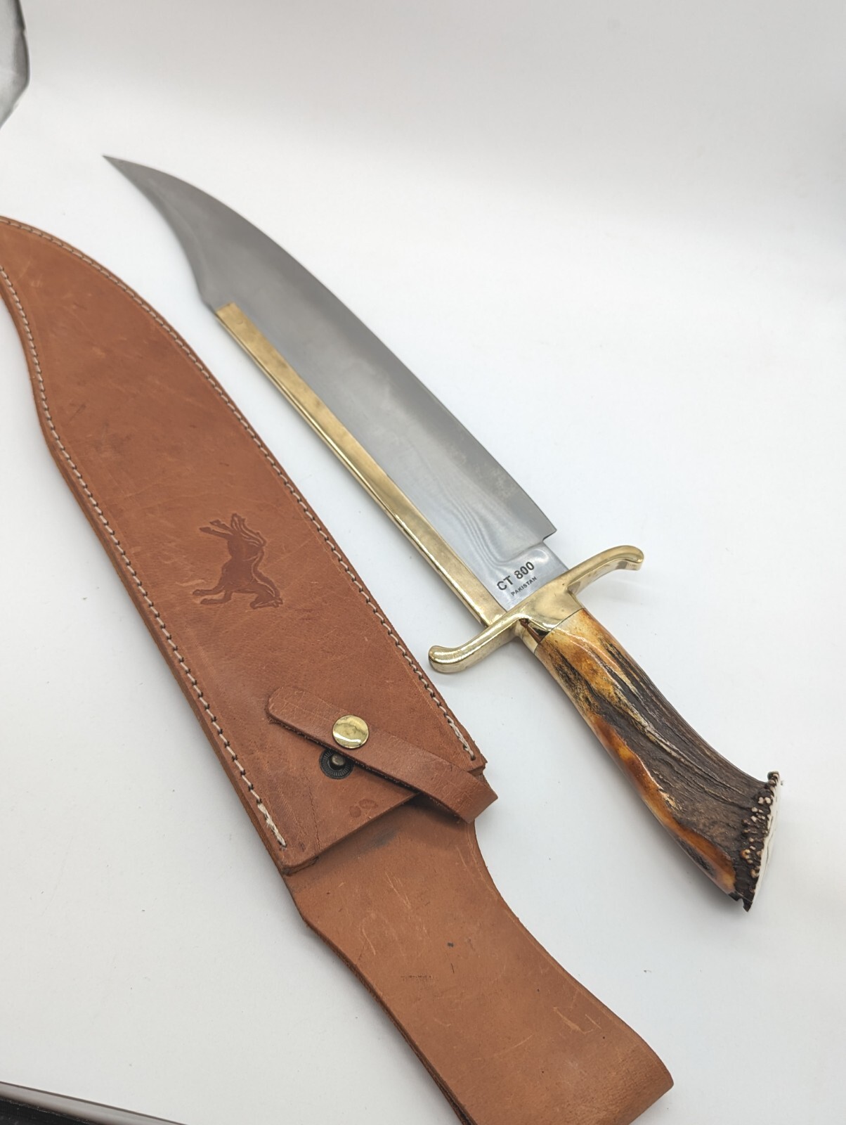 Colt CT 800 Stag 175 Anniversary of The Alamo Fixed Blade Bowie Knife