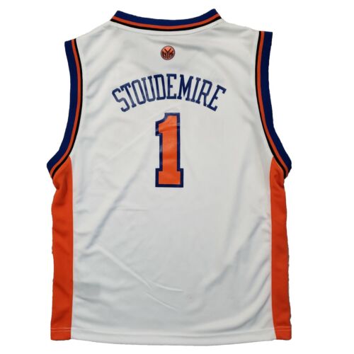 Amar'e Stoudemire Jersey Youth L 14-16 New York Knicks #1 White Adidas NBA