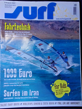 RIVISTA SURF 8/07,BIC TECHNO 148,F2 XANTOS 152,FANATIC SHARK 145 ORE,HIFLY FREE