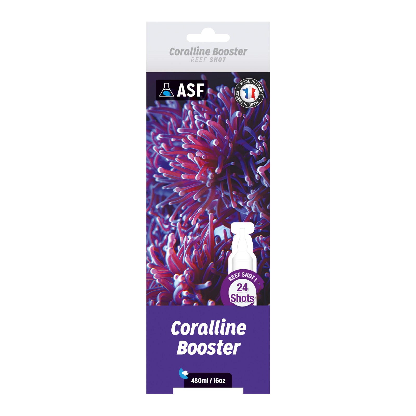 ASF Coralline Booster 480ml - 24 Shots Coral Reef Aquarium Aquarium Systems