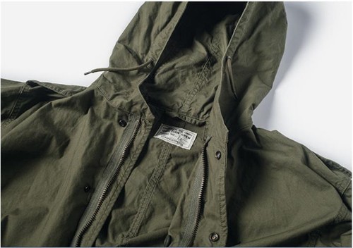 Giacca a vento militare M51 Parka Shell Field Jacket vintage esercito cappotti - Foto 7 di 18