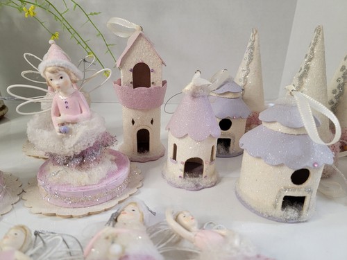 Sugar Plum Fairy Fairies Doll House Ornament Handpainted Ceramic Figures - Picture 11 of 11