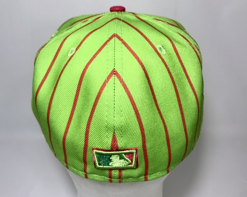 59Fifty Fitted Hat Size 7 3/4 Men's MLB Florida Marlins Bubblegum BLC Watermelon - Picture 9 of 14
