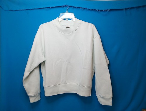 A New Day Women’s Crew Neck Sweatshirt M Pullover Mint Sea Foam Long Sleeve - Picture 1 of 14