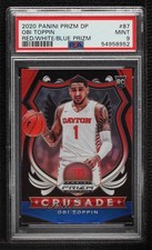2020 Panini Prizm Draft Picks Crusade Red White & Blue Obi Toppin PSA 9 MINT 7rv
