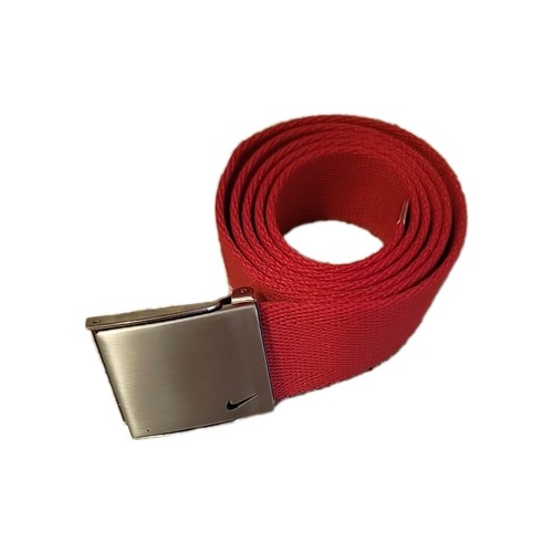 Cintura Nike Tela Fibbia Argento Regolabile Web Lunga 38" Scegli Colore! - Foto 3 di 3