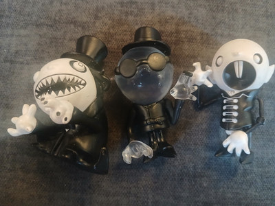 2007 KILLER PANDA TOYS series 1 MONSTER THEATER  vinyl figure set SDToys