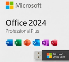 Microsoft Office 2024 Pro Plus Windows 10  11 USB Drive - Lifetime 2 User PC