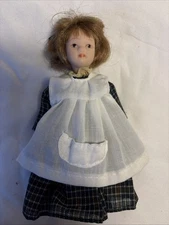 Vintage DeAgostini Porcelain Doll Sarah Dolls House Or Display