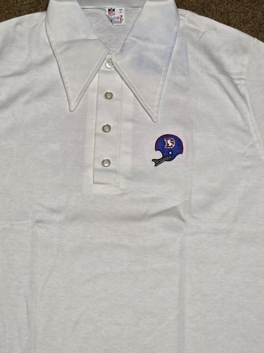 VINTAGE Logo 7 NFL Denver Broncos Short Sleeved Polo, Single Stitch - USA - Bild 7 von 11