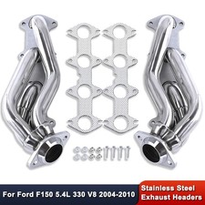 For Ford F150 5.4L 330 V8 2004-2010 Stainless Steel Exhaust Headers Shorty