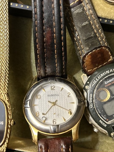 Herren Schmuck Konvolut Vintage Manschettenknöpfe Uhren Krawattennadeln und Vintage Diener Box " - Bild 9 von 14