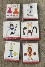 Lot of 13 Sizzix Originals Die Cuts Dress Ups Body Hair Dresses Outfits o