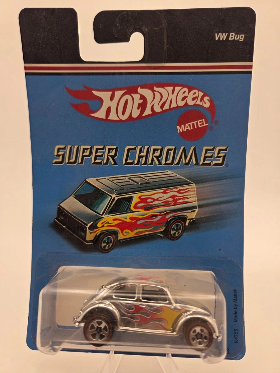 Hot Wheels Super Chromes VW Bug 1/64, Argenté, Mainline 2006