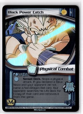 Dbz Ccg Black Power Catch Common #5 LIMITED Holo Foil Saiyan Saga