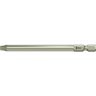 WERA 05071092001 3867/4 TORX  BO bits with bore hole, stainless, TX 25 x 89 mm
