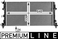 Mahle MotorküHler WasserküHler Premium Line CR 2082 000P FüR Skoda Seat Audi VW