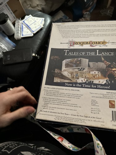AD&D Dragon Lance Boxed Set Racconti della Lancia, 1074 Dungeons Dragons - Foto 6 di 17