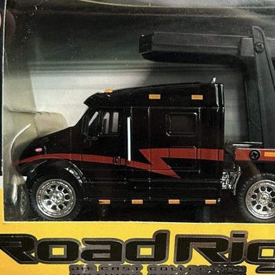 ROAD RIGZ 1:64 Die-Cast Peterbilt Transport Hauler Black & Red NIB