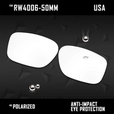 HD Clear Non-Polarized Replacement Lens for Ray-Ban Meta Wayfarer RW4006-50mm