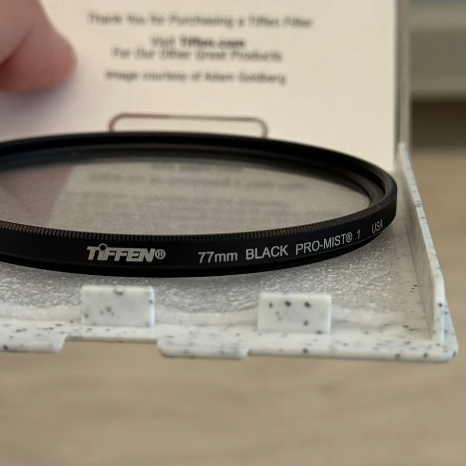 Tiffen 77mm ProMist 1 Filter Black Used, UV Protective Case - Image 3 of 4