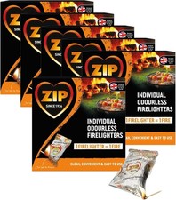 108 fire lighters - Individual odourless firelighters Cubes - Instant Light BBQ 0.24 per lighter