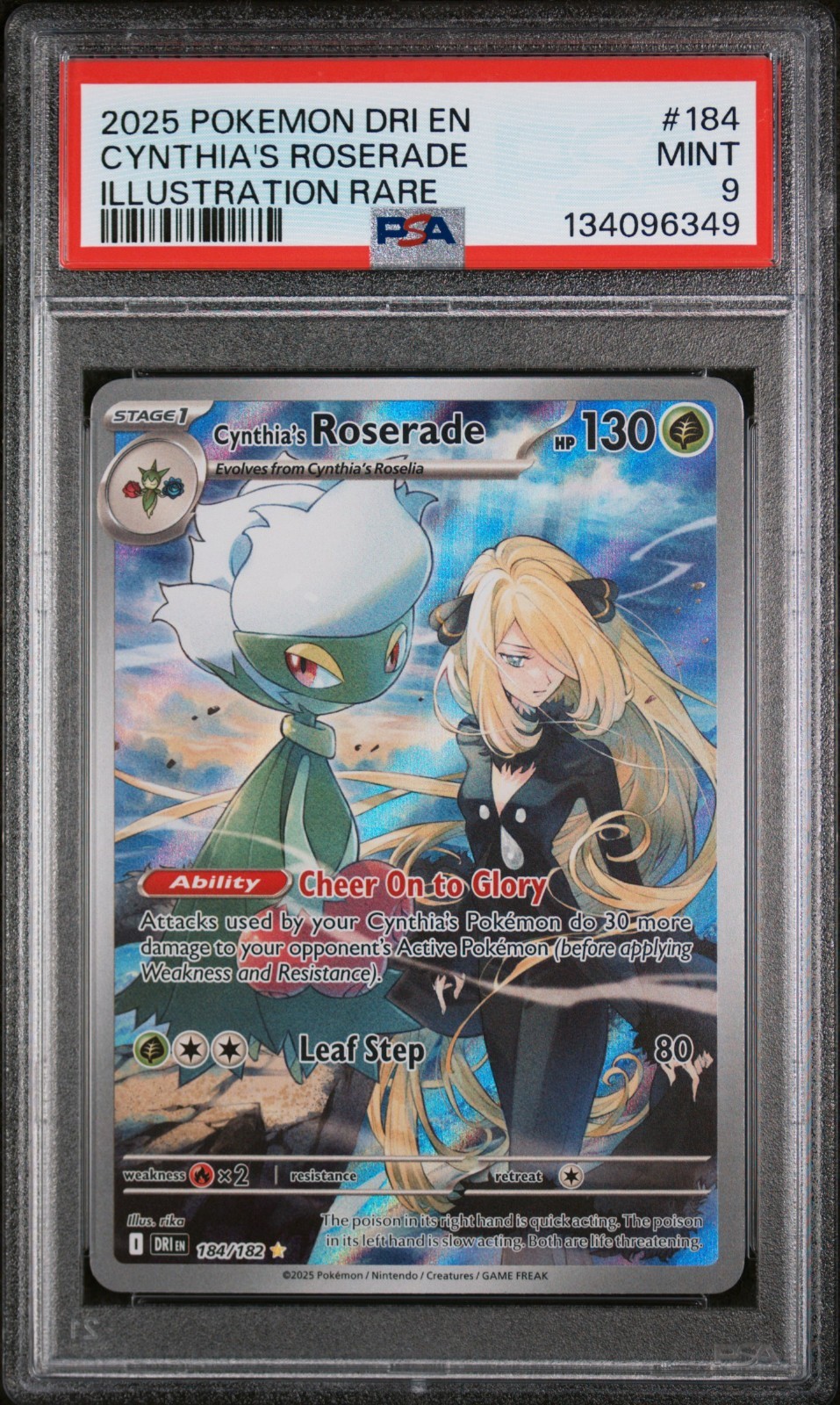 Cynthia's Roserade #184/182 SV Destined Rivals DRI EN -PSA 9