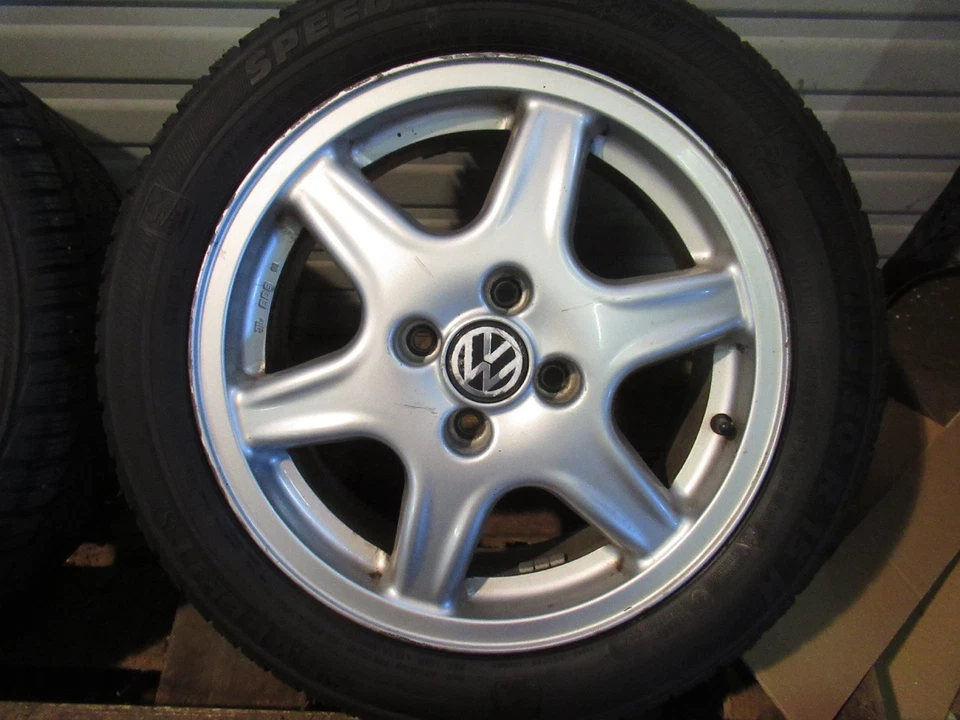 orig Alu Winterräder BBS RD070 VW Golf 3 Passat 195/50 R15 6Jx15 ET45 1H0601025 - Bild 4 von 4