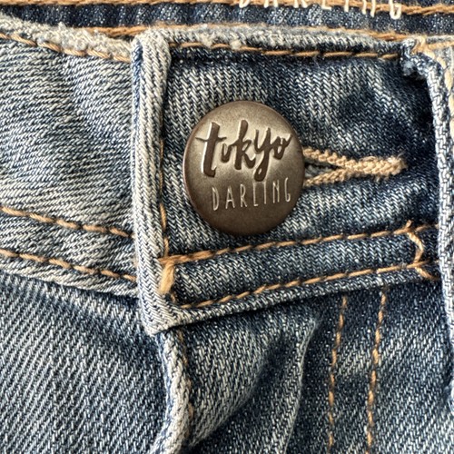 TOKYO DARLING Women’s Jeans (Size: 4 Reg) Blue Wash, High Waisted Flare - Picture 10 of 14
