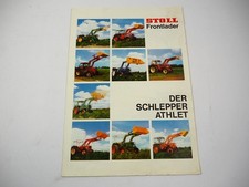 Original Prospekt Stoll Frontlader ALN ALS Super1 an Schlüter Fiat Fendt 1970er