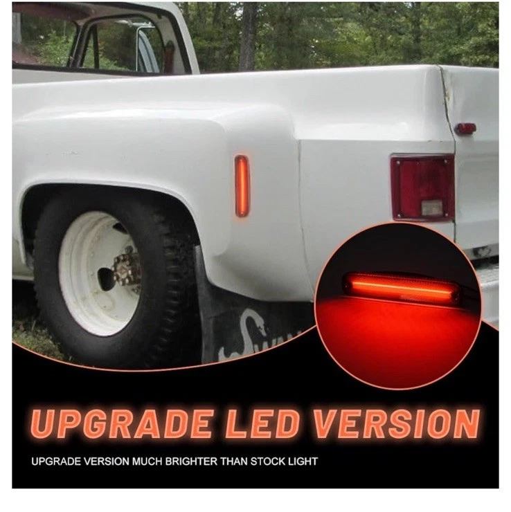 Luz de señalización lateral LED para camioneta Chevy Blazer Suburban Jimmy GMC K15/K25 73-1980 Foto 4 de 4