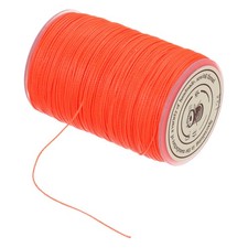 Waxed Cord 0.45mm Waxed Thread 87 Yard Wax String Leather Cord Bright Orange 