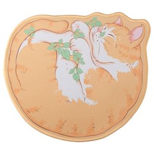 dohobby Cute Cat Gaming Mouse Pad, Cartoon Orange Non-Slip Desk