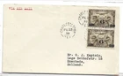 Canada 1932 FDC AirMail from Charlettetown, PEI to Holland - Pair C3