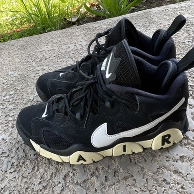 Nike Air Barrage Black White Mid Top Men's Athletic Sneaker CD7510