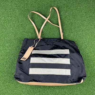 Vintage Y2K NWOT Esprit Black & Ivory Nylon Tote Shoulder Bag 