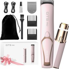 Bikini Trimmer for Women Electric Razor 2 Pack Dual Head Body  Facial Hair...