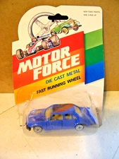 Vintage 1987 Unopened Motor Force Blue SMP Turbo #32, Car Die Cast