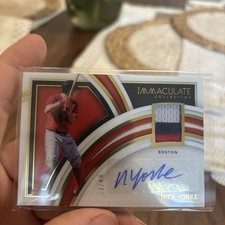 2022 IMMACULATE ⚾ NICK YORKE CLEARLY IMMACULATE MATERIAL AUTO /49 RER SOX SP