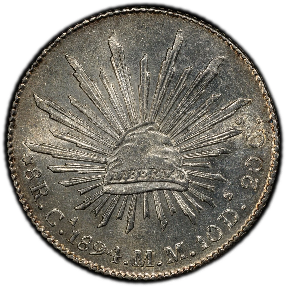 Silver 1894 Year Second Republic of Mexico Coins (1867-1905) for
