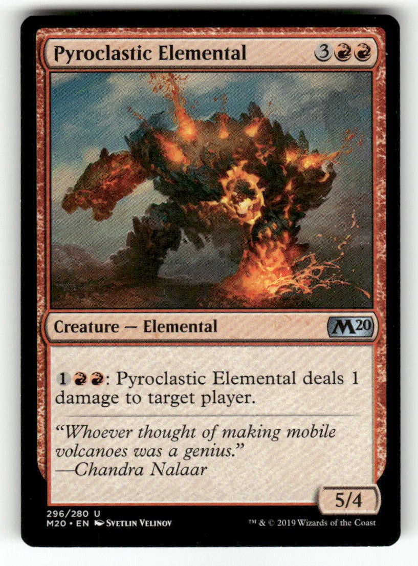 Pyroclastic Elemental 296 Uncommon Core Set 2020 Magic: The Gathering Near Mint